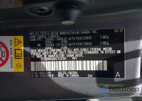 2017 Lexus Rx 350 F Sport z USA, uszkodzony, nr VIN 2T2BZMCA6HC133384